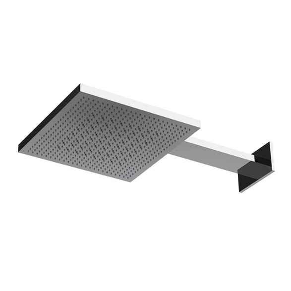 Almar Emotion Velvet Верхний душ, 30х30см, настенный, 2 режима, цвет: Mirror Stainless Steel