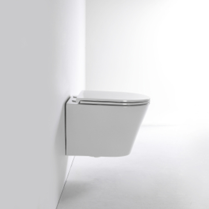 TECEspring K Комплект: Унитаз подвесной Kompakt, безободковый, со смывом Torando flush, сиденье Slim с микролифтом и быстрым снятием, цвет: белый