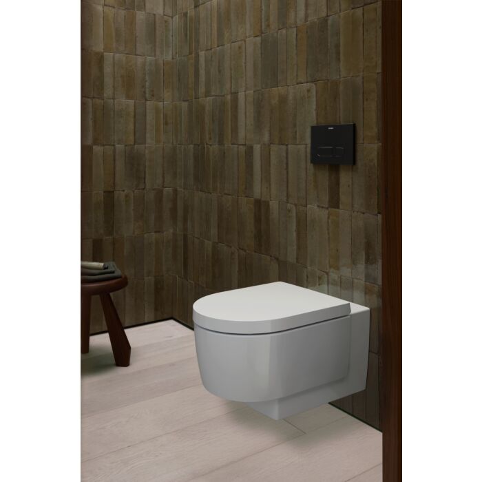 Duravit Balcoon Сиденье для унитаза, с микролифтом, цвет: сталь/белый глянцевый