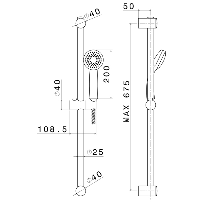 Newform Shower set Душевой гарнитур: штанга, ручной душ, шланг 150 см, цвет: хром