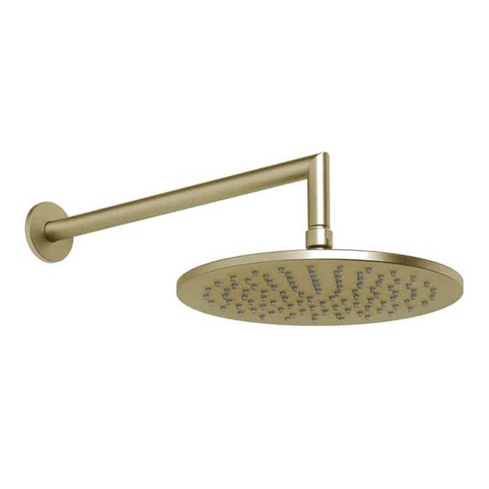 GESSI Ingranaggio Верхний душ с кронштейном D250 мм, цвет Brushed Brass PVD