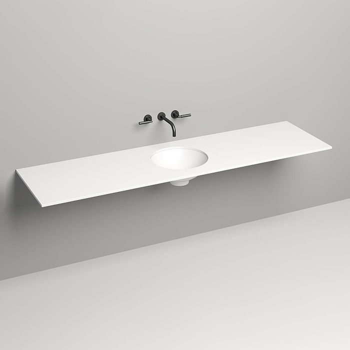 Salini Столешница 200х50х1.5 cм, из материалв S-Stone, цвет: белый матовый