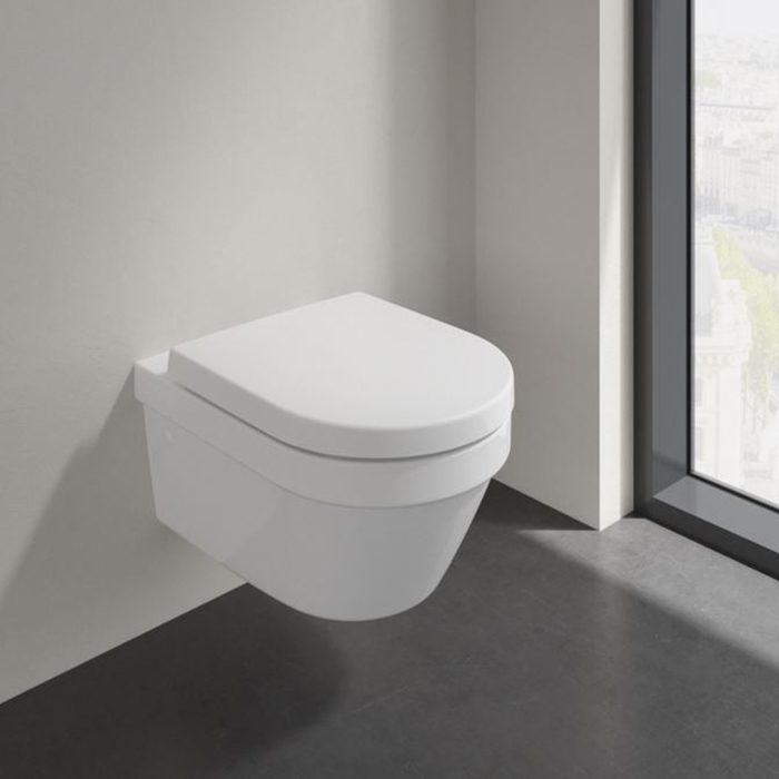 Villeroy&Boch Architectura Комплект Унитаз-подвесной 37х53х33см., сиденье с функцией QuickRelease, Softclose, цвет: альпийский белый