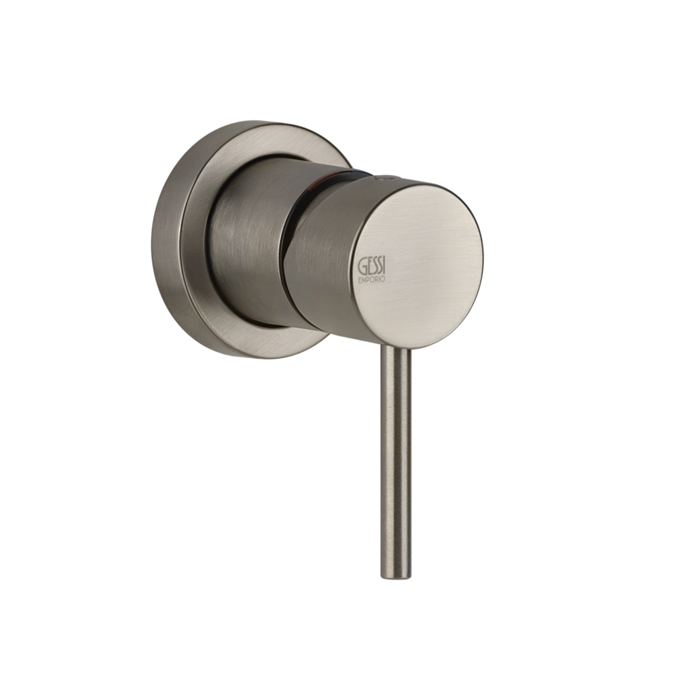 Gessi Emporio Via tortona Смеситель для душа, встраиваемый, на 1 позицию, цвет: Finox Brushed Nickel