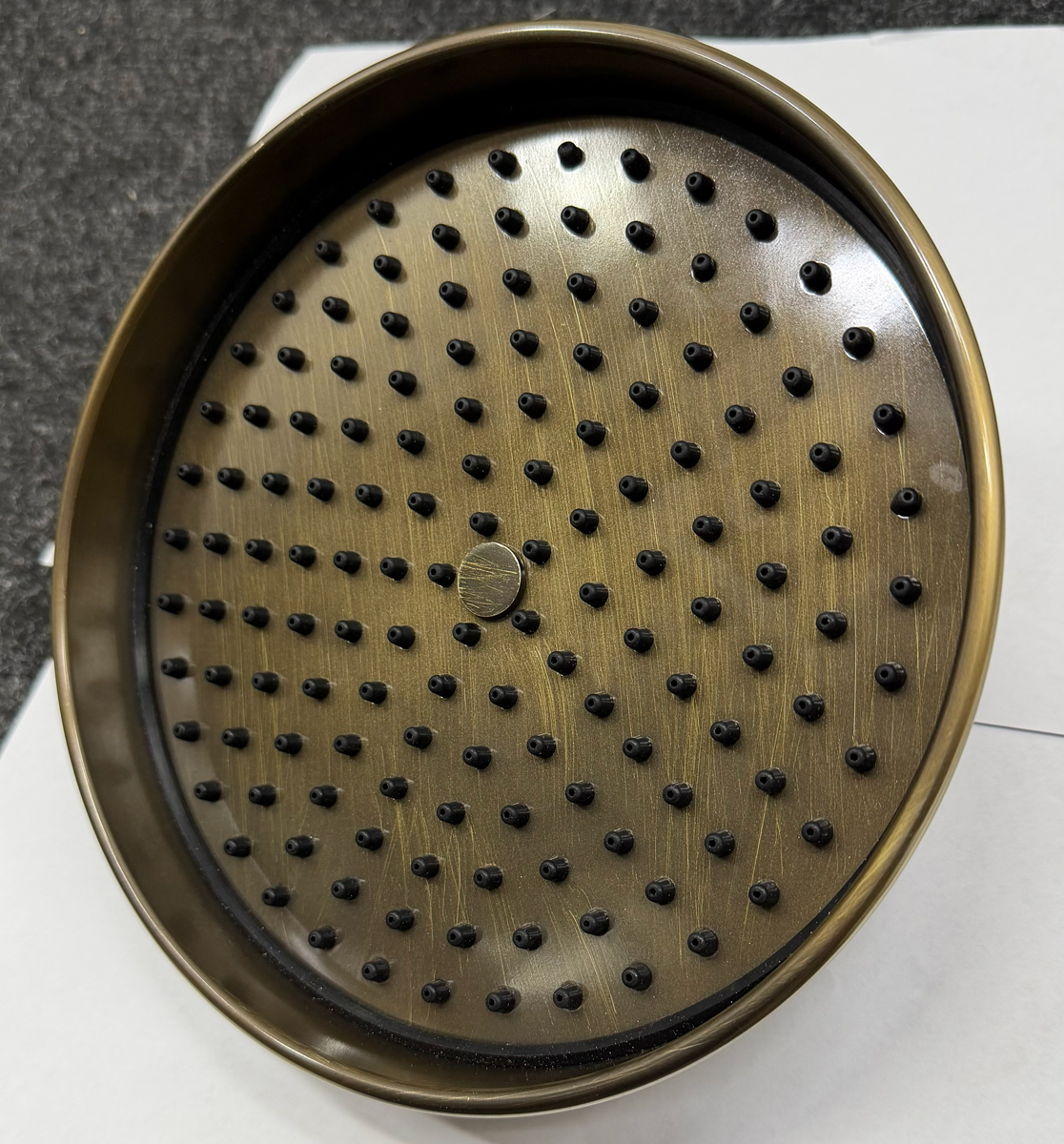 Devon&Devon Душевая стойка с термостатическим смесителем, верхний душ 20см, ручной душ, цвет: бронза