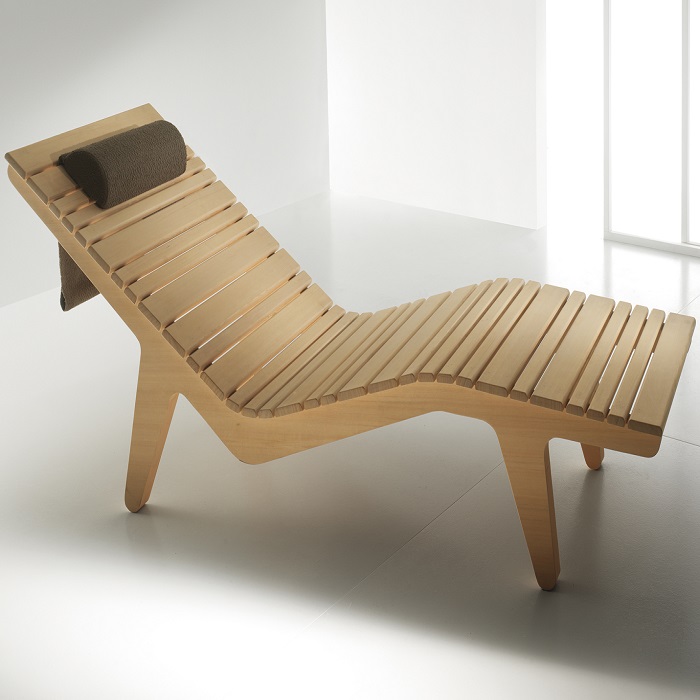 Effegibi Релаксационный лежак 187x65x80см, цвет: хемлок/небеленой шерсти