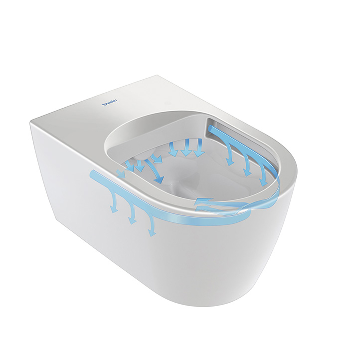 Duravit Starck f Pro Compact Комплект унитаз-биде, Сиденье для унитаза-биде SensoWash #612001012000310 и унитаз Duravit Rimless #2510092000, цвет: белый