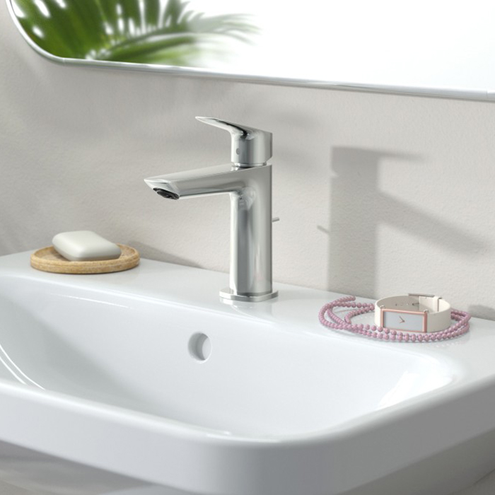 Hansgrohe Logis Смеситель для раковины, 1 отв., с донным клапаном Push-Open, цвет: хром