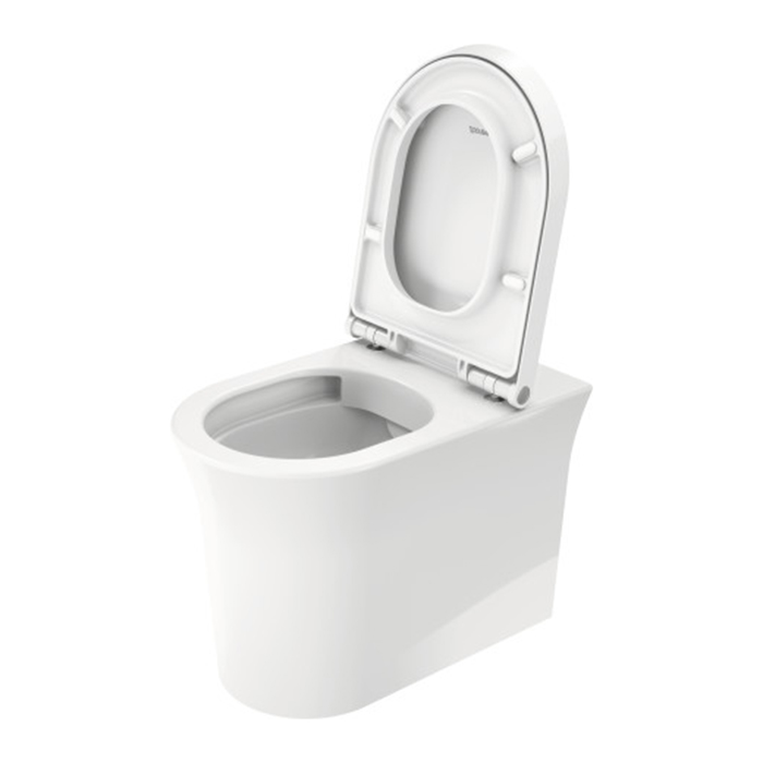 Duravit White Tulip Унитаз напольный 37х58х42 см, безободковый, слив в стену, цвет: белый