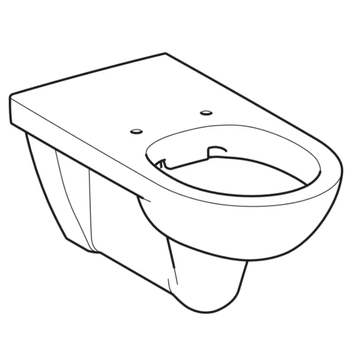 Geberit Selnova Comfort Унитаз 70x35.5см., подвесной, безободковый, удлиненный вылет, для ММГН, цвет: белый глянцевый