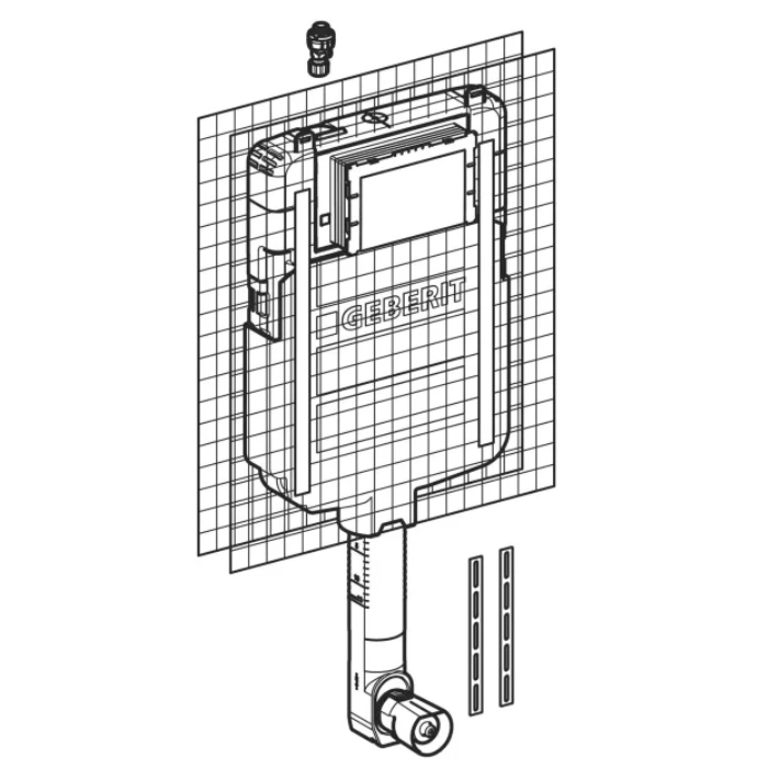 Geberit Sigma Бачок для унитаза, смывной, скрытого монтажа, цвет: белый