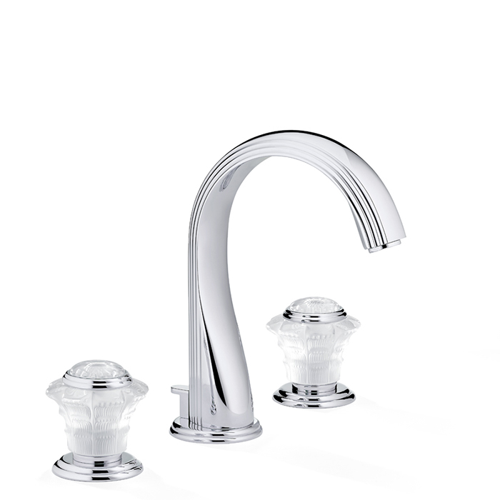 THG Dahlia Смеситель для раковины, 3 отв., цвет: хром