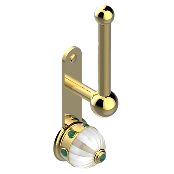 THG Amboise Malachite Держатель туалетной бумаги, подвесной, цвет: золото