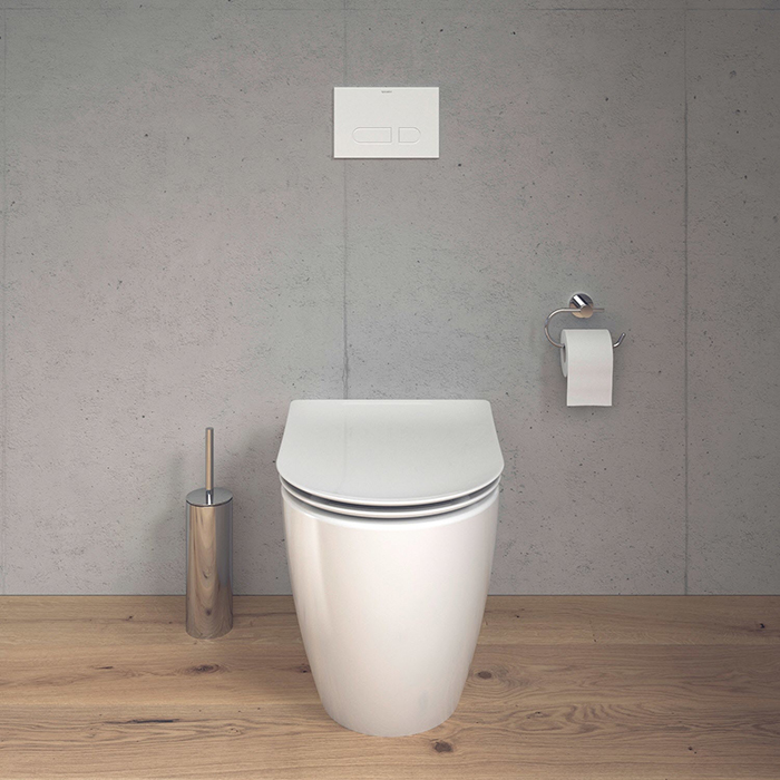 Duravit Soleil by Starck Унитаз 37х60см., напольный, безободковый, слив универсальный, Weiß Hochglanz, HyG, цвет: белый