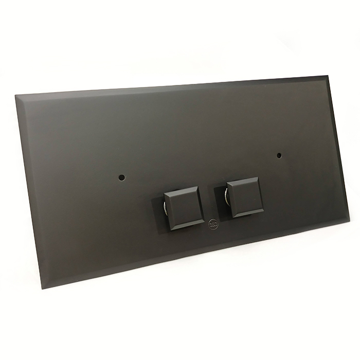 3SC SQUARE pLAQUE Клавиша смыва для бачков Geberit UP320/720, 33x2,5xh17, материал: латунь, цвет: чёрный матовый 