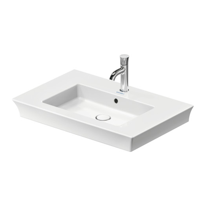 Duravit White Tulip Раковина накладная 75х49см, с переливом, без отв., цвет: белый