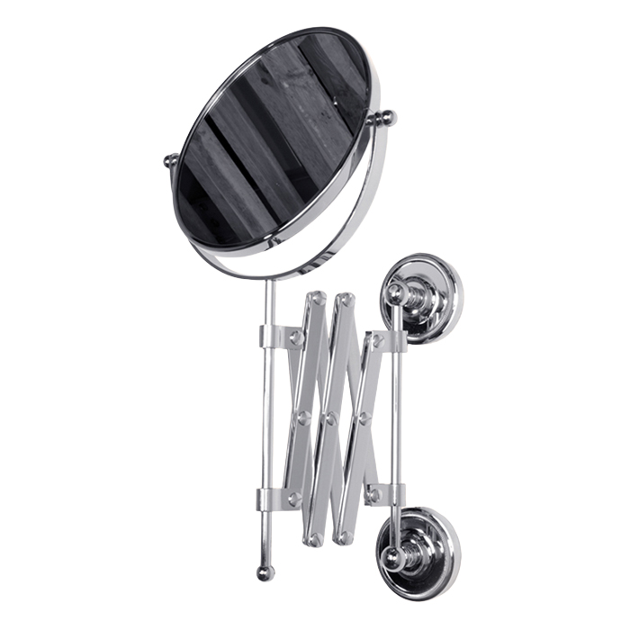 TW Bristol 024, зеркало косметическое настенное, 2-х стороннее, подвесной, цвет: хром