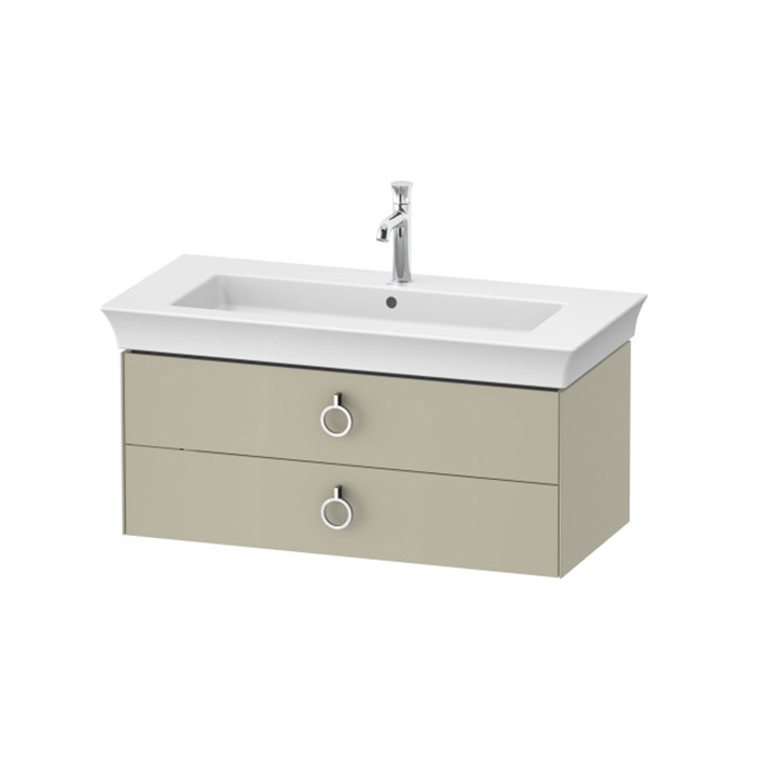 Duravit White Tulip Тумба под раковину 98.4x45.8х41см., подвесная, 2 ящика, цвет: темно-серый глянцевый