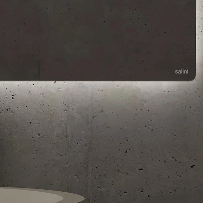 Salini Зеркало для ванны OMBRA 200х70х2.5см., с LED подсветкой, влагостойкое AGC Сrystalvision, сенс. выкл., крепления, обогрев, антизапот.