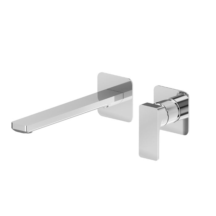 Newform B-Easy Смеситель для раковины, встраиваемый, длинный излив, внешняя часть, цвет: хром