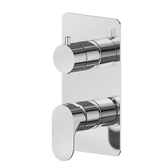 Newform Linfa II Смеситель для душа, встраиваемый, 2 потока, внешняя часть, цвет: хром
