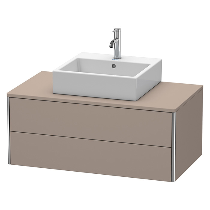 Duravit XSquare Тумба с раковиной 100х54.8х40см., подвесная, с 2 выдв ящик, цвет: базальт матовый