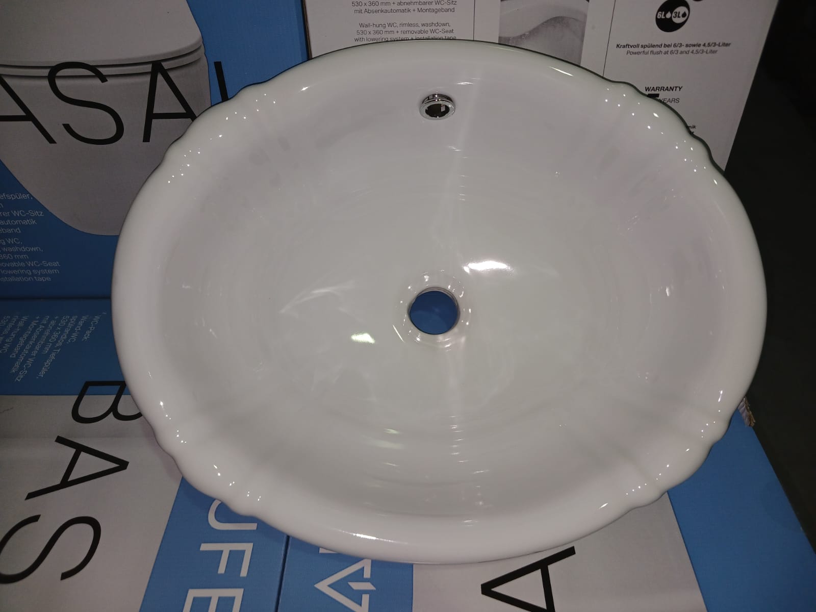 Devon&Devon Victorian Раковина 49х39 cм, без отв., встраиваемая на столешницу, цвет: белый