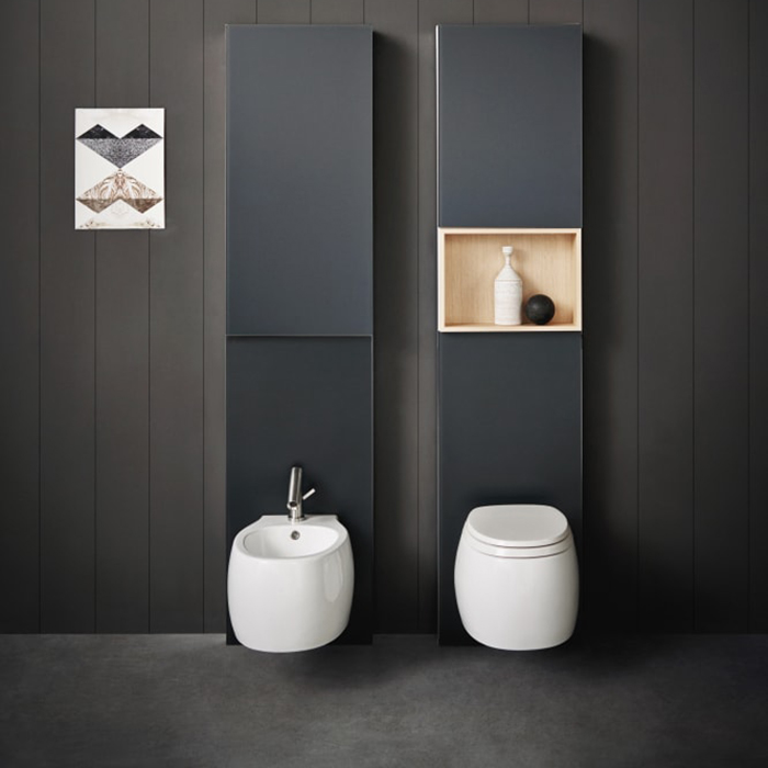Agape Pear 2 Унитаз подвесной 38x52.8x25.5 см, сиденье с микролифтом, цвет: белый матовый