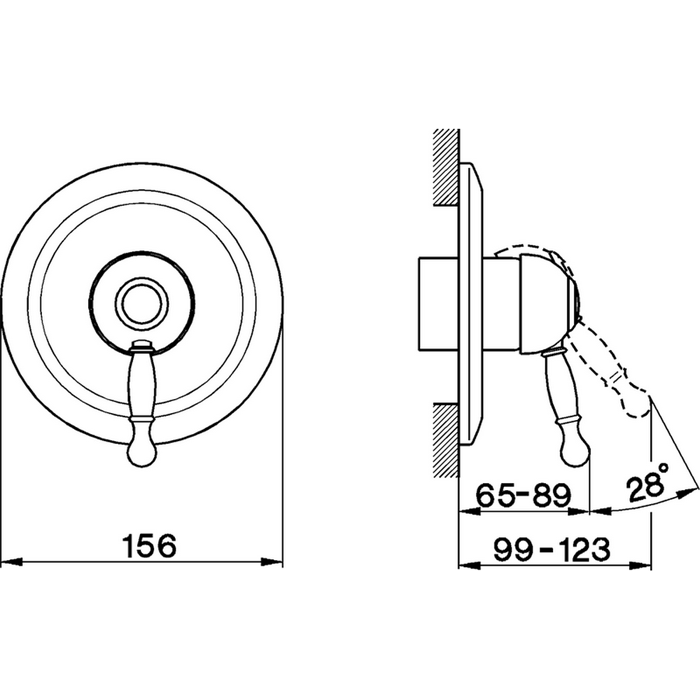 CISAL Arcana Royal Встраиваемый однорычажный смеситель для душа, цвет: бронза