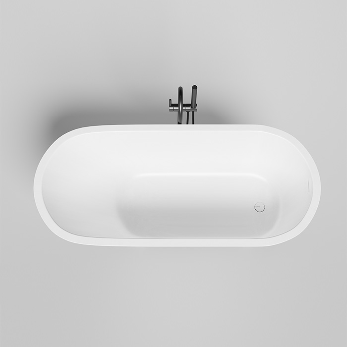 Salini Ornella KIT Встраиваемая ванна 170х80х60см, овальная, материал: S-Sense, цвет: глянцевый белый