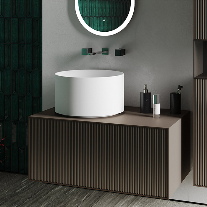 Salini Armonia Зеркало для ванны 45х90х2.5см., фоновая и фронтальная подсветка 3в1, сенсорный выключатель, крепления, без подогрева