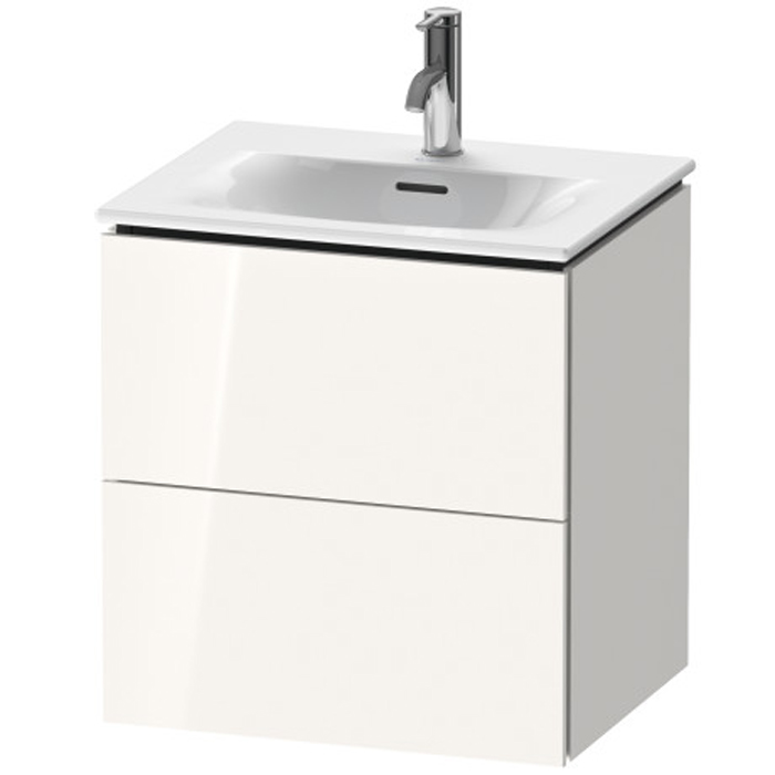 Duravit L-Cube База подвесная 52x42.1x55см с раковиной, 2 ящика, цвет: глянцевый белый