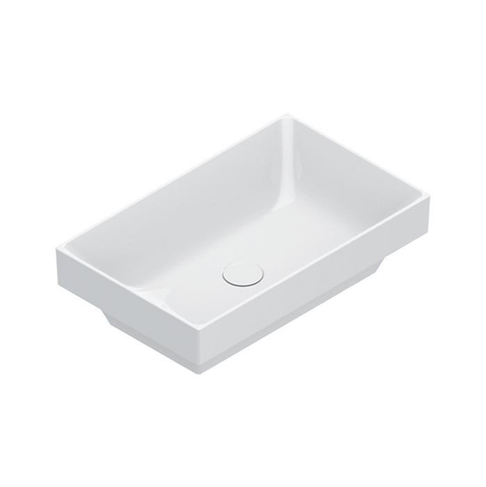 Catalano Zero Раковина 60x37см встраиваемая, без отв., цвет: белый глянцевый