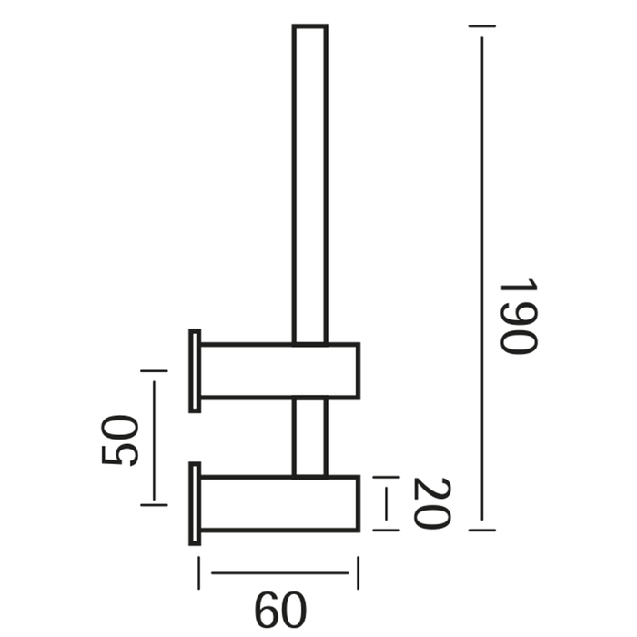 CISAL Xion Держатель для запасного рулона, подвесной, цвет: нержавеющая сталь