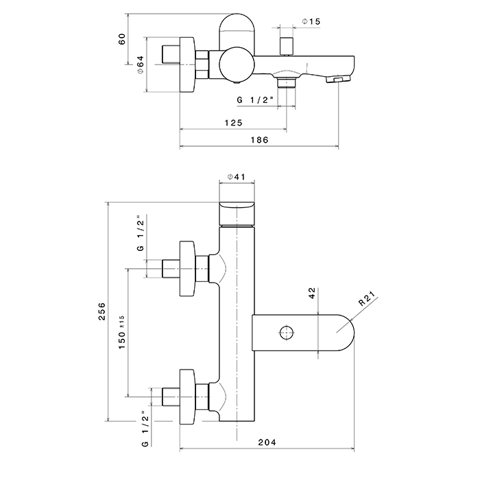 Newform Linfa II Смеситель для ванны, с авто переключателем ванна/душ, цвет: хром