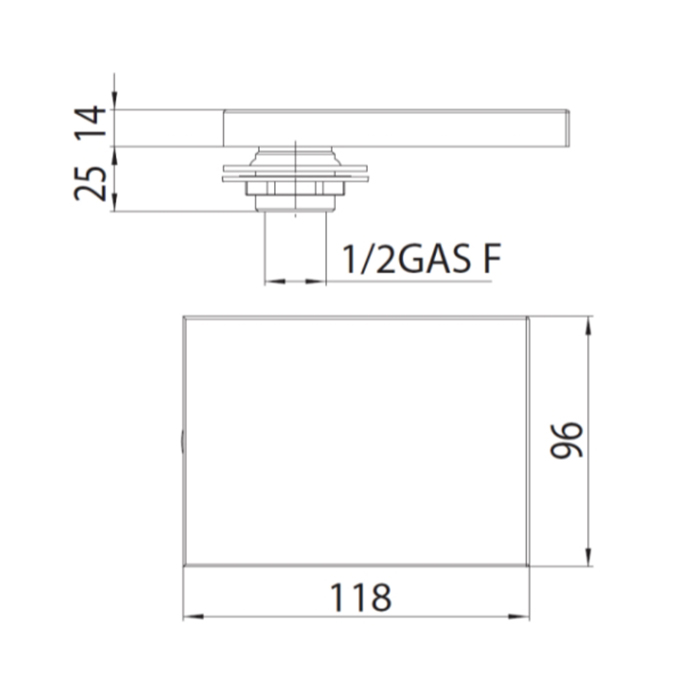 Bossini Mak Каскадный изилив, 96х118см., латунь. цвет: хром