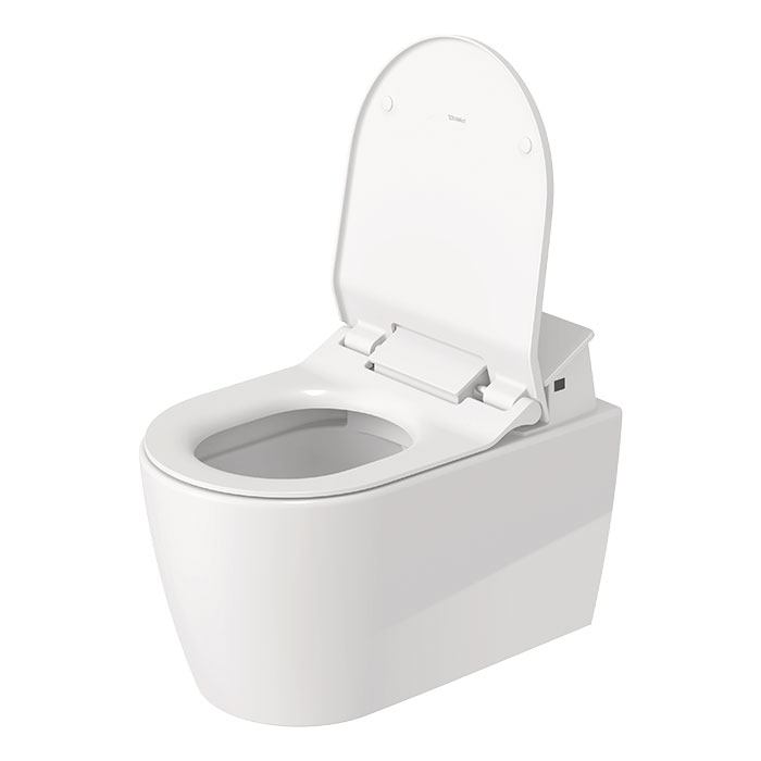 Duravit ME by Starck SensoWash Унитаз подвесной 57x37см, Rimless, HygieneGlaze, с крышкой биде, цвет: белый