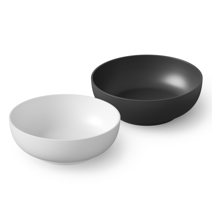 Dea Design Round Ванна 190х190х55см., отдельностоящая, Solid Surface, цвет: Black №16