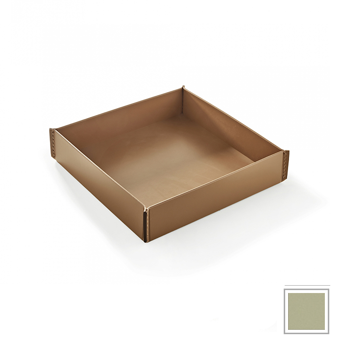 3SC Meridien Лоток 26.5х6х26.5см., настольный, гладкая кожа, цвет: Avorio