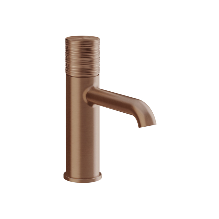 Gessi Habito Trame Смеситель для раковины, 1 отв., без донного клапана, цвет: Copper Brushed PVD