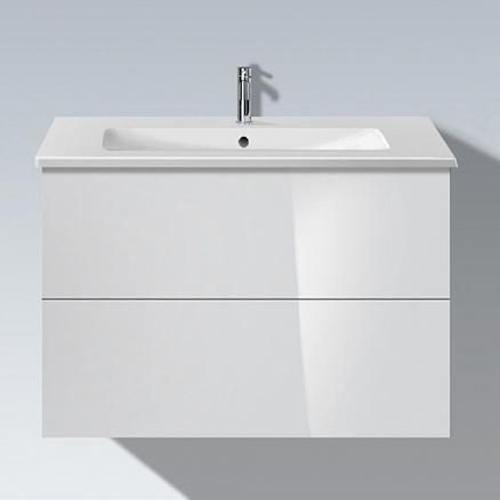 DURAVIT L-Cube  Комплект мебели 80см; Тумба подвесная с  раковиной, для раковины 233683, 82х48.1см, цвет: белый