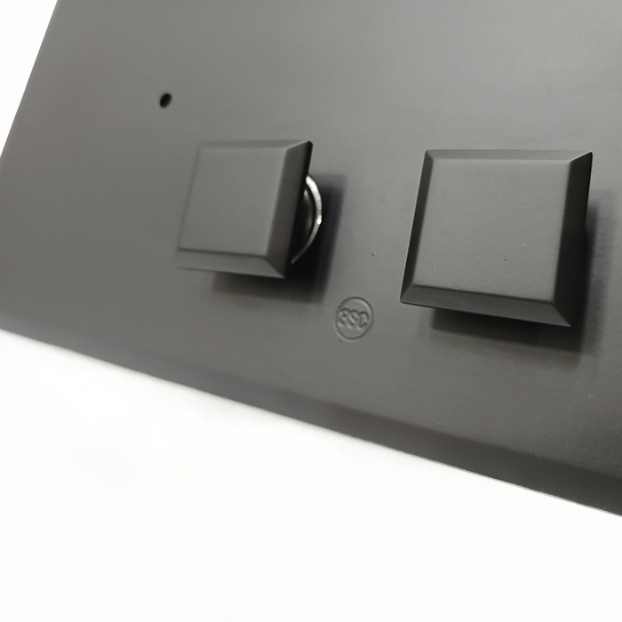 3SC SQUARE pLAQUE Клавиша смыва для бачков Geberit UP320/720, 33x2,5xh17, материал: латунь, цвет: чёрный матовый 