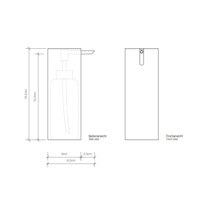 Decor Walther Tube SSP Дозатор для мыла, настольный, цвет: хром