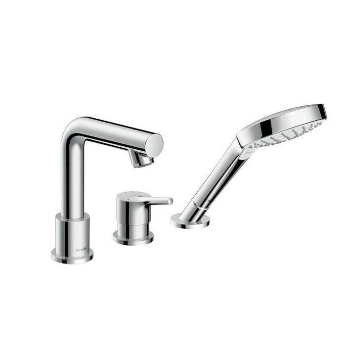 Hansgrohe Talis S, Смеситель на борт ванны, на 3 отверстия, Цвета: хром