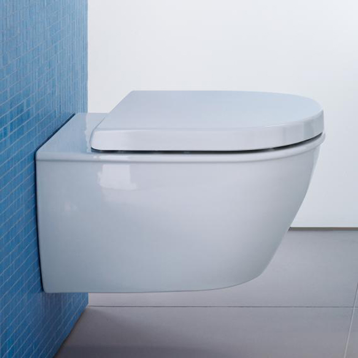 Duravit Darling New Унитаз подвесной компакт с вертикальным смывом, вкл. крепление Durafix, 36x48.5см, Цвет: Белый