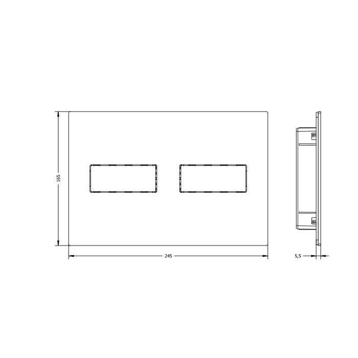 Artceram INOX Смывная клавиша, цвет: золото брашированное PVD