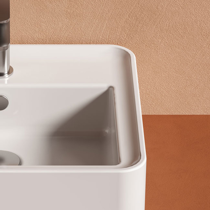 Artceram Rodolfo 80 Раковина накладная 80х45см., с 1 отв под., без слив перелива, покрытие saniglaze, цвет: белый