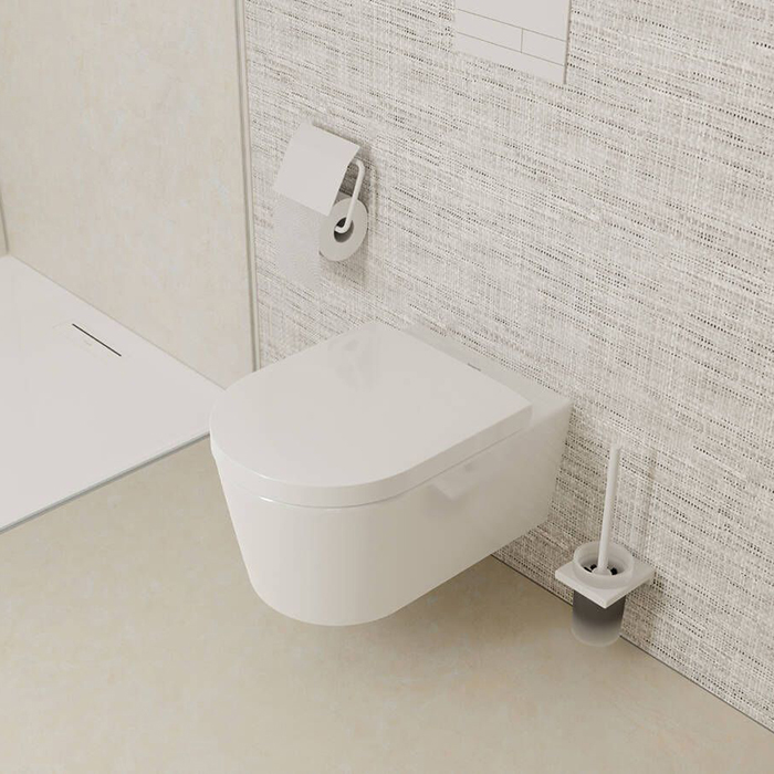 Hansgrohe EluPura Original S Сиденье для унитаза, с микролифтом, с верхним креплением, цвет: белый