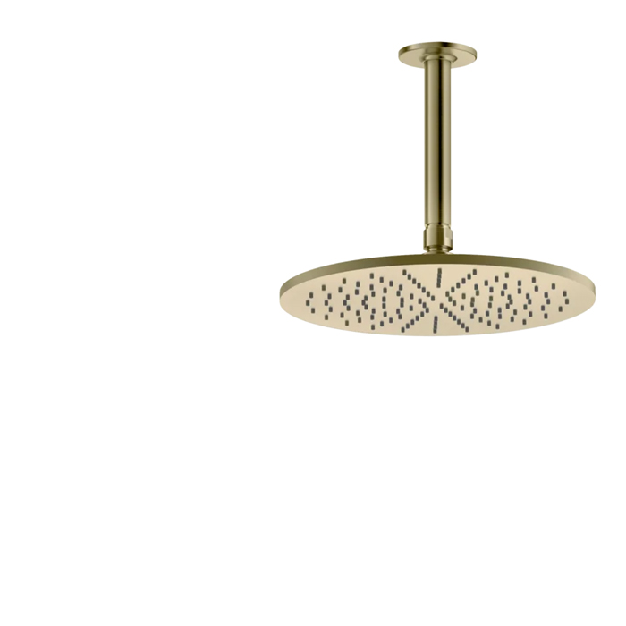 Gessi INCISO Верхний душ Ø30см., потолочный, шарнир на 1/2", цвет: brushed brass pvd