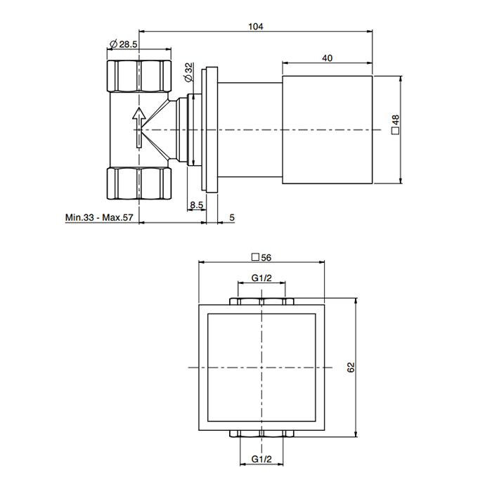 Fima Carlo Frattini Zeta Запорный вентиль 1/2", цвет: золото